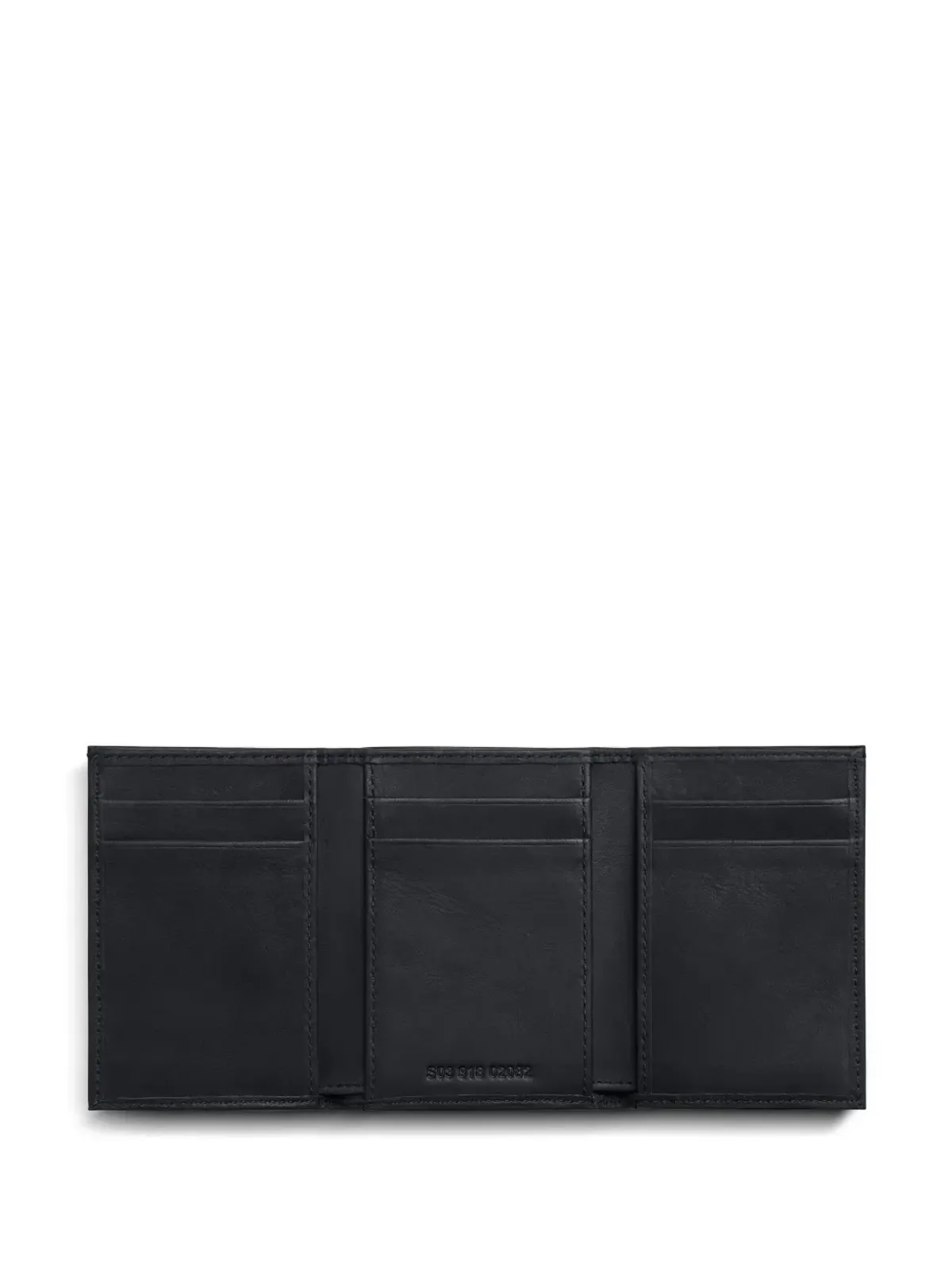 Shinola 三つ折りレザーウォレット - ブラック - 画像3