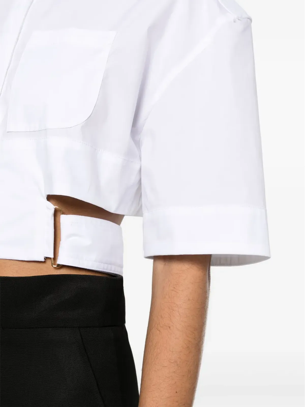 Jacquemus La Chemise Courte Bari シャツ - ホワイト - 画像5