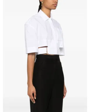 Jacquemus La Chemise Courte Bari シャツ - ホワイト - サムネイル3