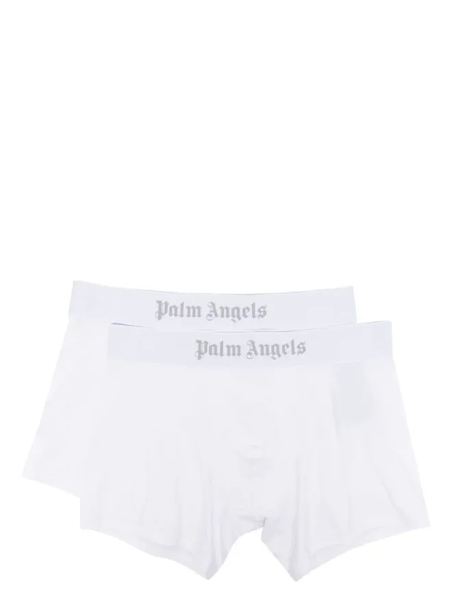 Palm Angels Palm Angels ロゴ入りウエストバンド ボクサーパンツ（セット2）- Whiteの商品画像