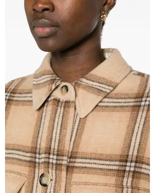 ISABEL MARANT Fontizia チェック柄ミディコート - Neutrals - サムネイル5