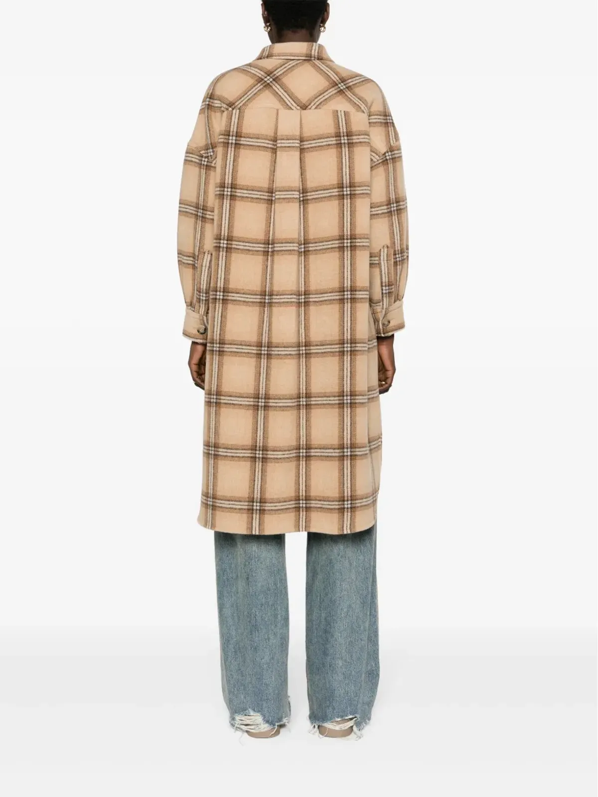 ISABEL MARANT Fontizia チェック柄ミディコート - Neutrals - 画像4