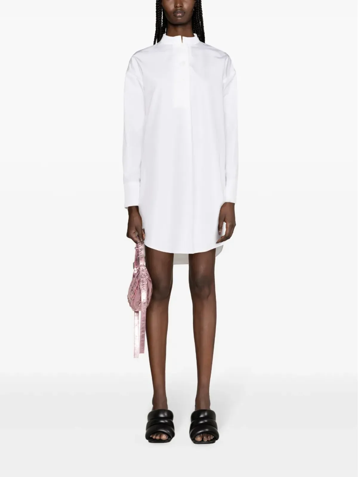 Givenchy スタンドカラーシャツミニドレス ホワイト - 画像2