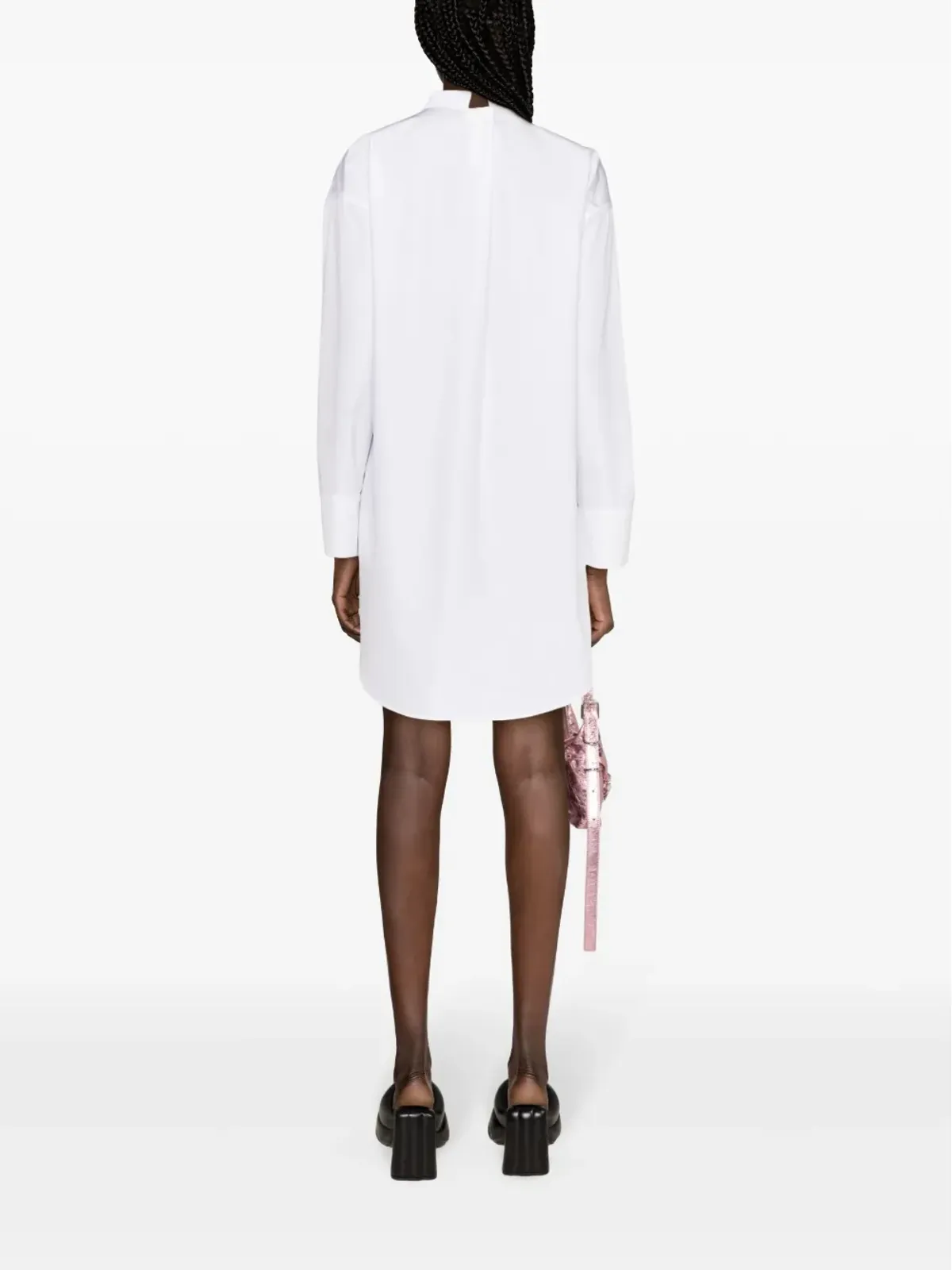 Givenchy スタンドカラーシャツミニドレス ホワイト - 画像4
