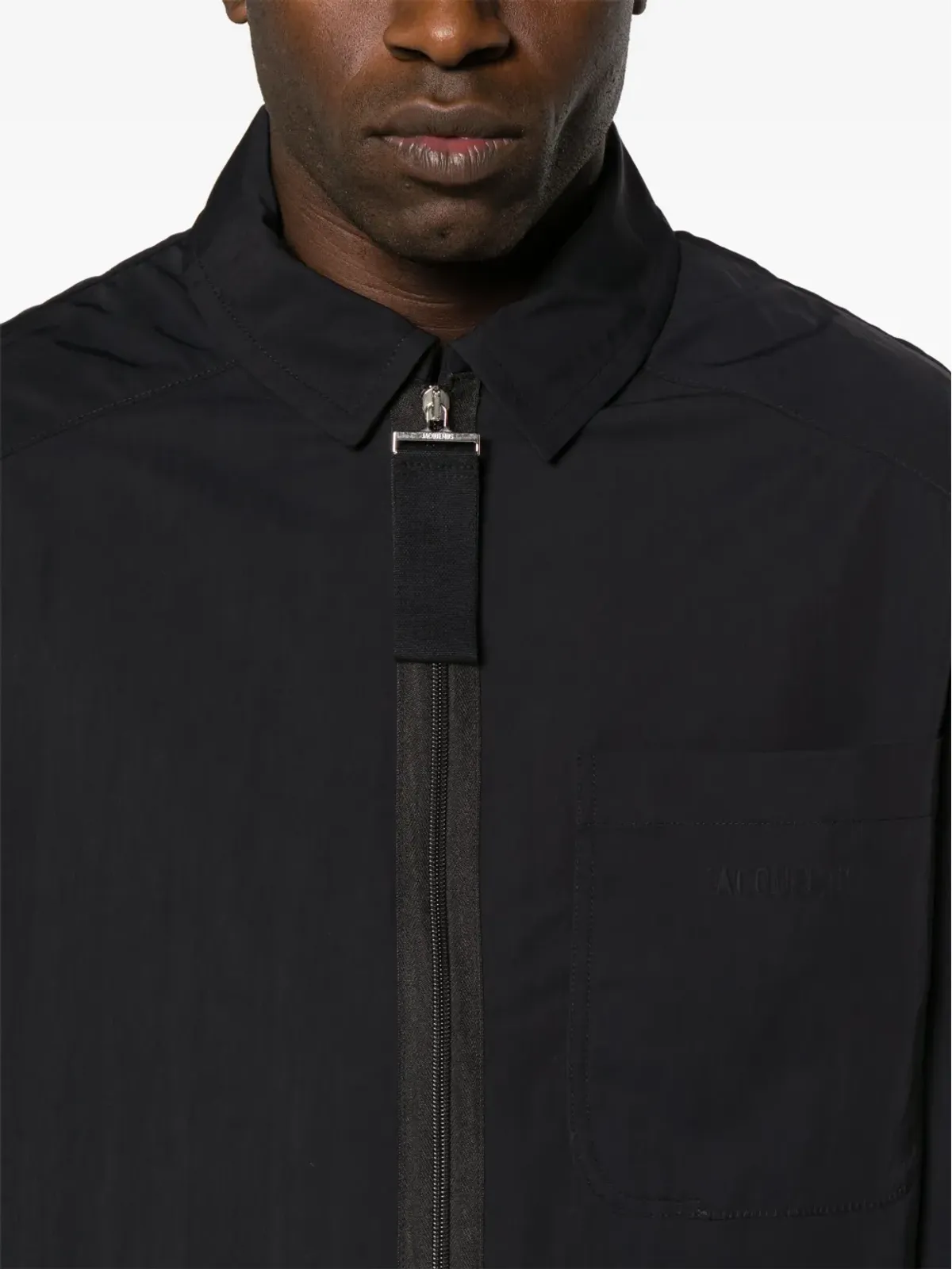 Jacquemus ジップフロント ユーティリティジャケット - ブラック - 画像5