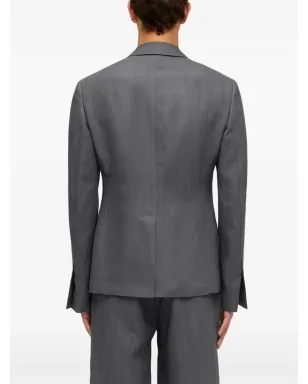 Ferragamo シングルブレスト コットン ブレザー - サムネイル4