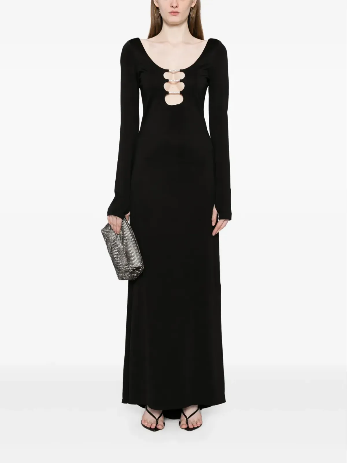 alice + olivia Kalena カットアウト マキシドレス - 画像2