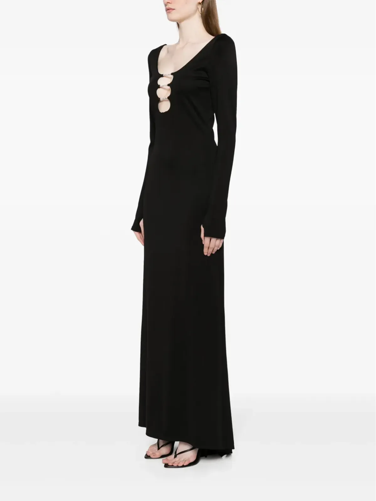 alice + olivia Kalena カットアウト マキシドレス - 画像3