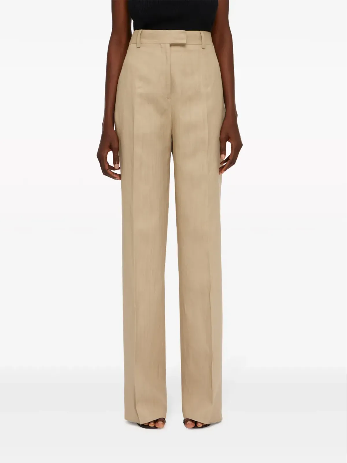 Ferragamo テーラード ハイウェストパンツ - ニュートラルカラー - 画像3