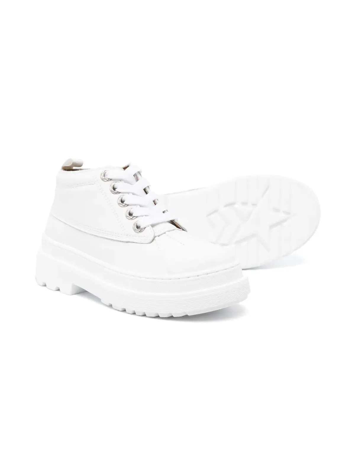 JACQUEMUS L'ENFANT レースアップレザー スニーカー - 画像2