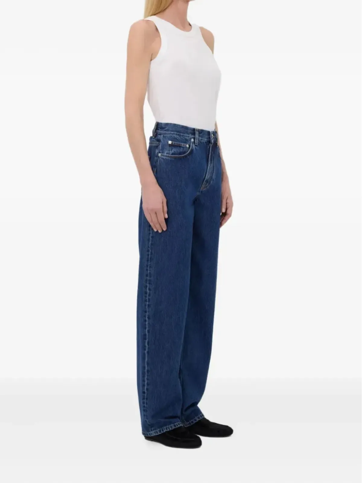 LouLou de Saison サムル ローライズ ルーズフィット ジーンズ - 画像3