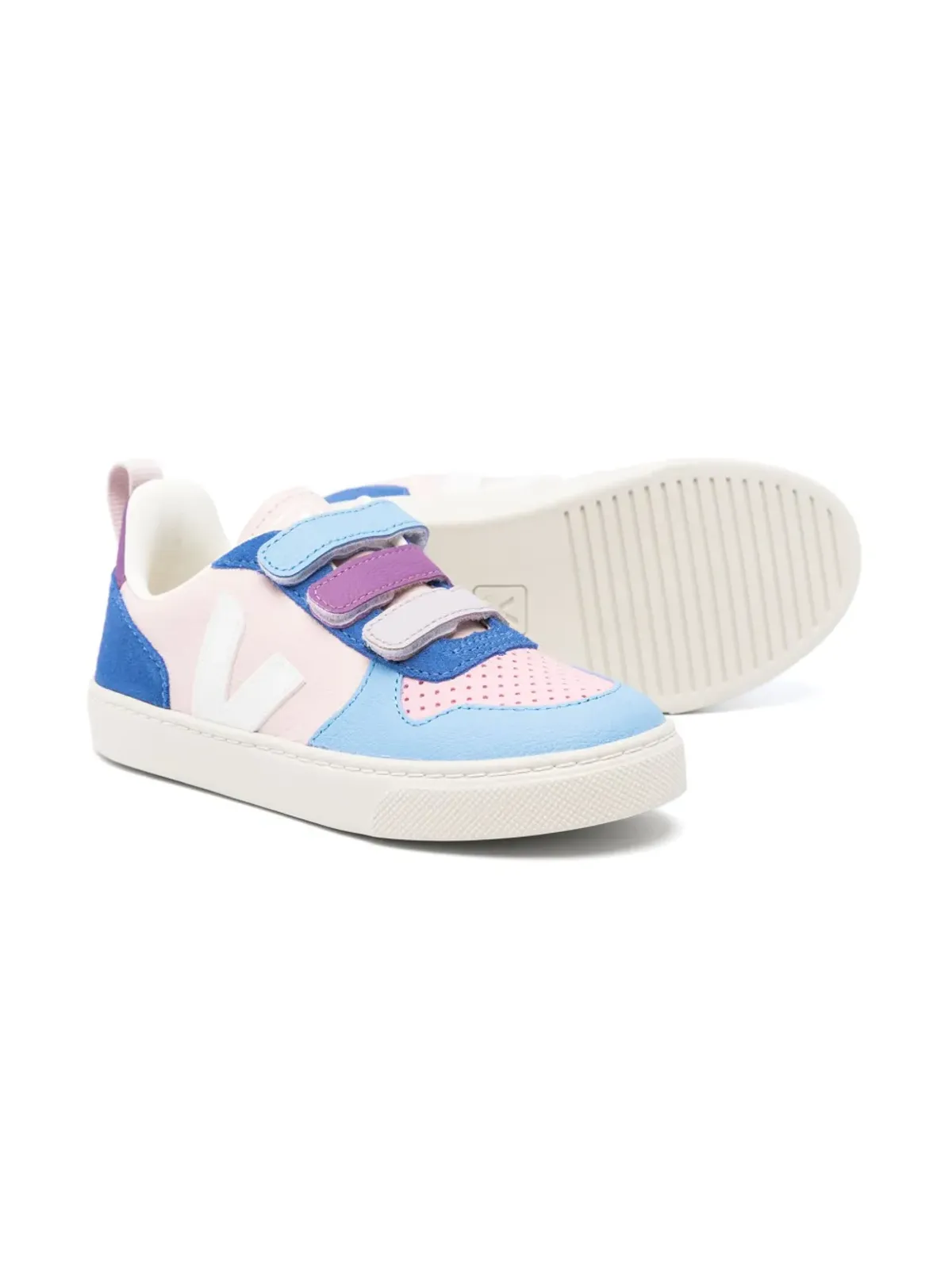 VEJA Kids ロゴアップリケ・タッチストラップ スニーカー - 画像2