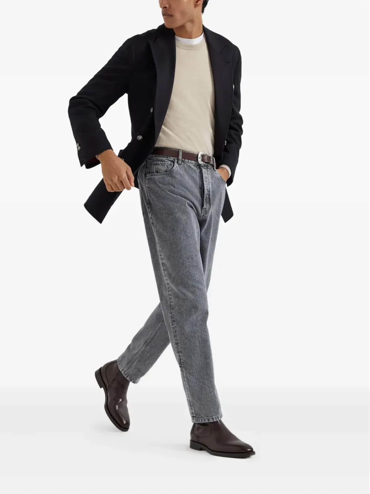 Brunello Cucinelli カシミヤフィットジャンパー - ニュートラル系 - 画像2
