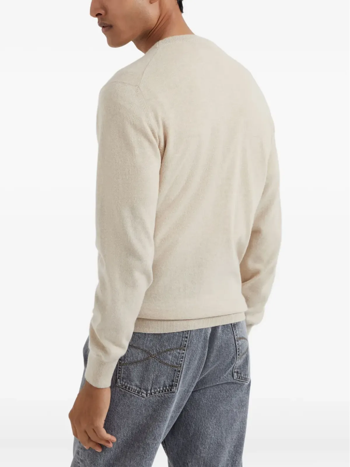 Brunello Cucinelli カシミヤフィットジャンパー - ニュートラル系 - 画像4