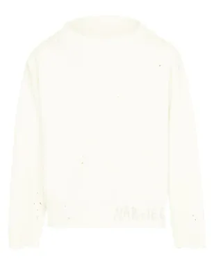 Maison Margiela 手書き風 コットン スウェットシャツ - ホワイト - サムネイル1