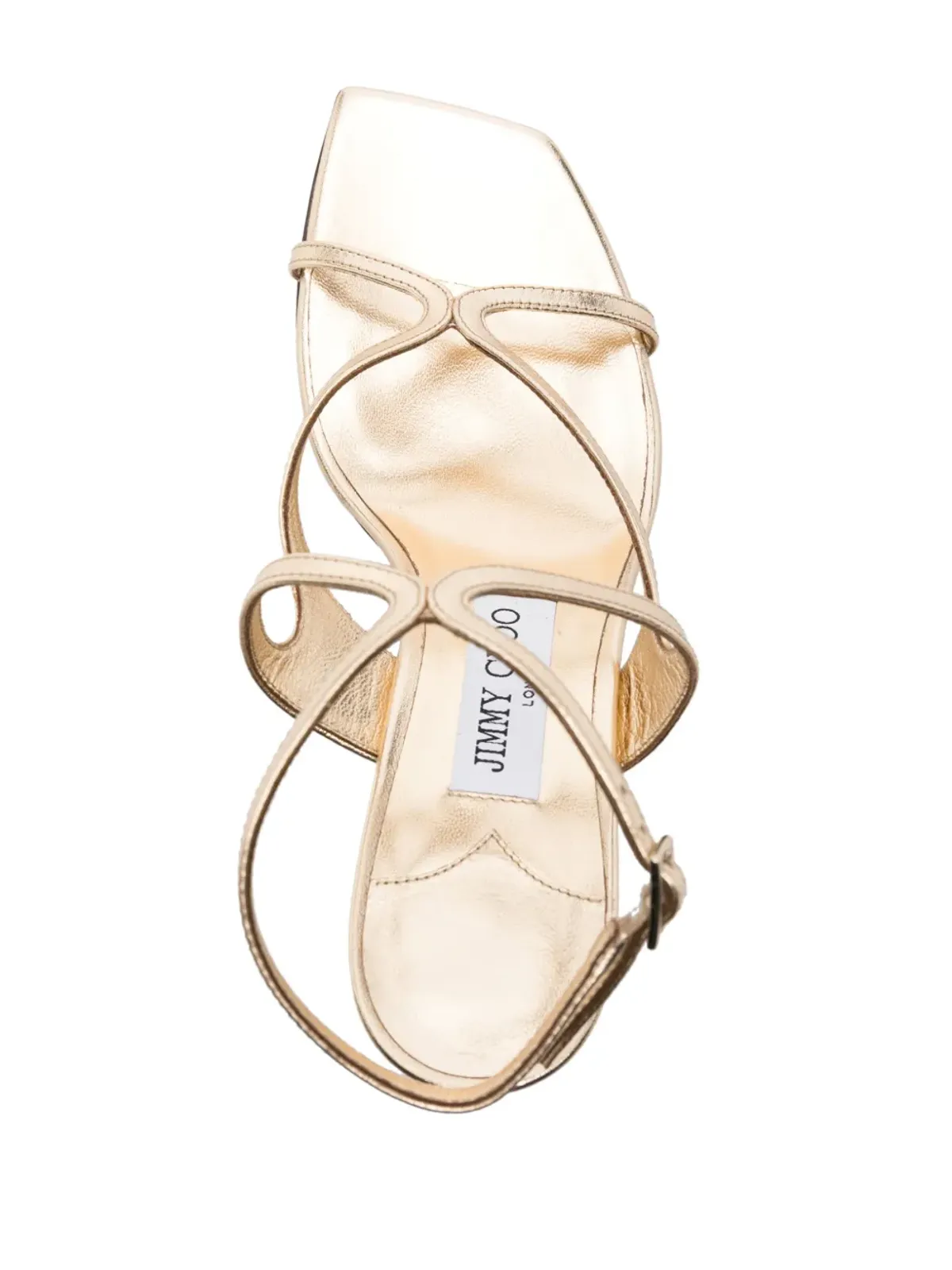 Jimmy Choo アジー 85mm メタリック サンダル - ゴールド - 画像4