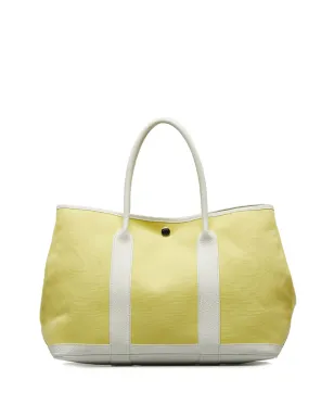 Hermès ビンテージ 2014 Toile Garden Party トートバッグ ホワイト - サムネイル2