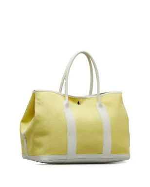 Hermès ビンテージ 2014 Toile Garden Party トートバッグ ホワイト - サムネイル3