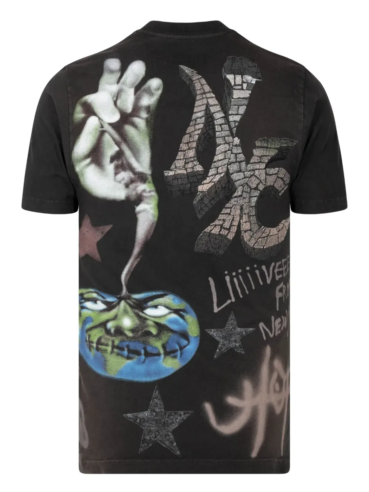 Travis Scott Utopia NYC Circus Maximus Tour 2023 ユニセックス Tシャツ ブラック - 画像2