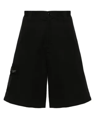 Moschino ロゴアップリケ バミューダショーツ ブラック - サムネイル1