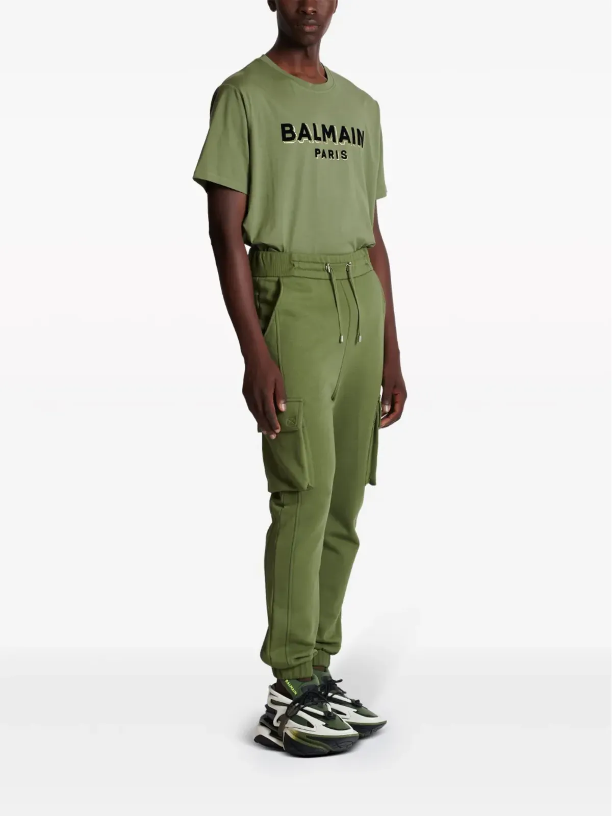Balmain ロゴプリント カーゴ トラックパンツ - 画像3