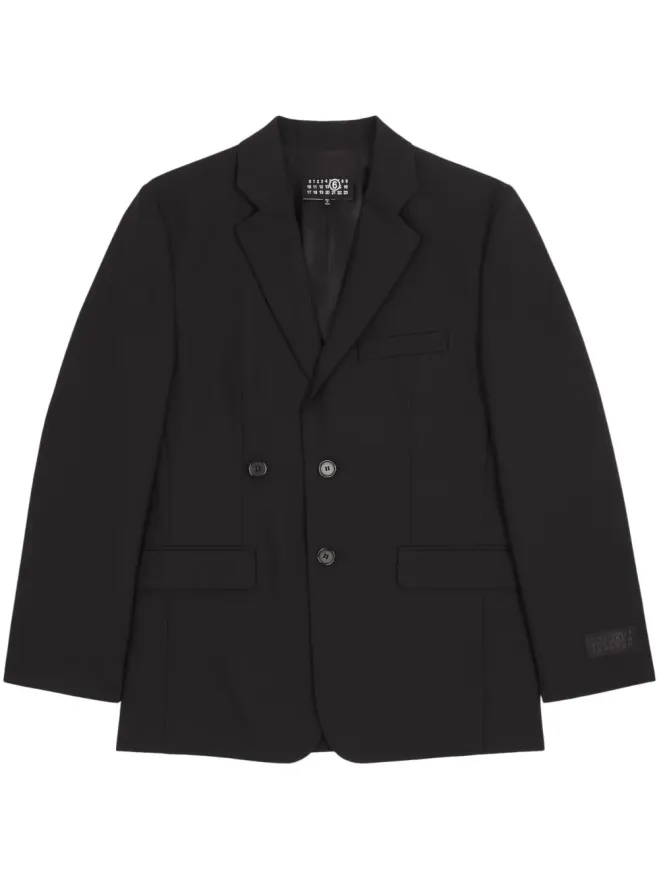 MM6 Maison Margiela MM6 Maison Margiela ノッチド・ラペル・シングルブレストブレザー - ブラックの商品画像