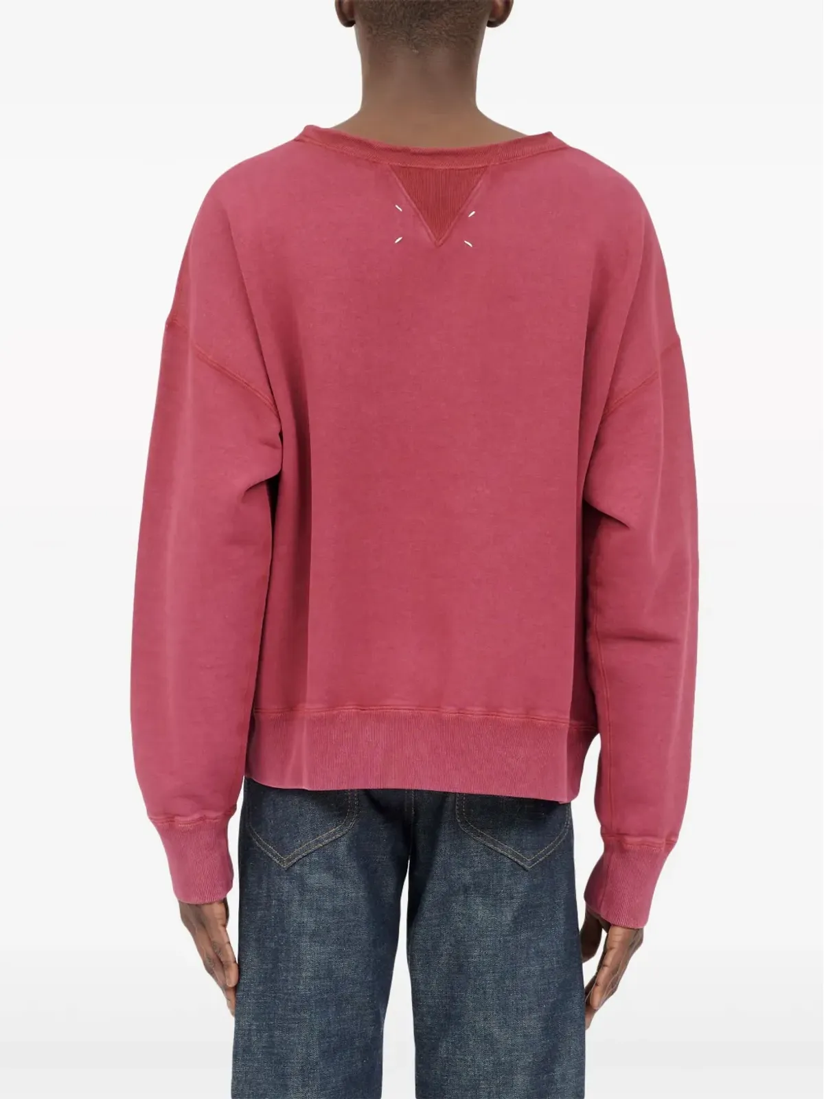 Maison Margiela リバース コットン スウェットシャツ - レッド - 画像5