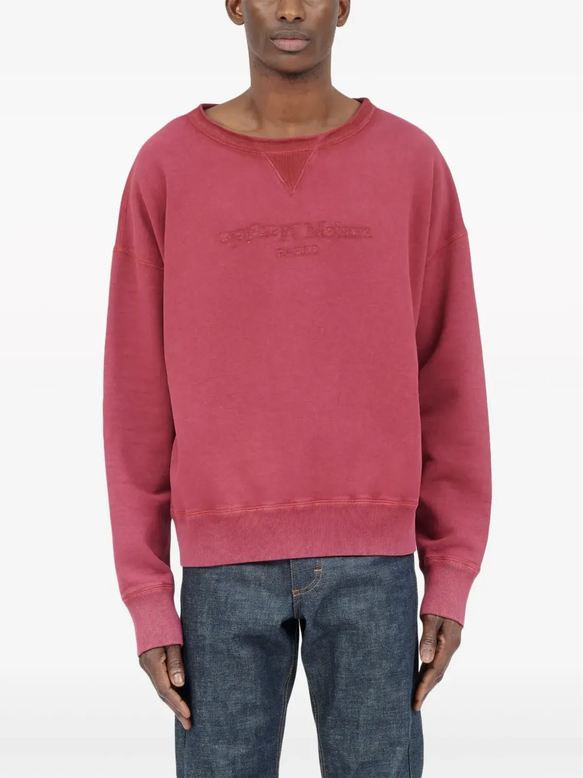 Maison Margiela リバース コットン スウェットシャツ - レッド - 画像2