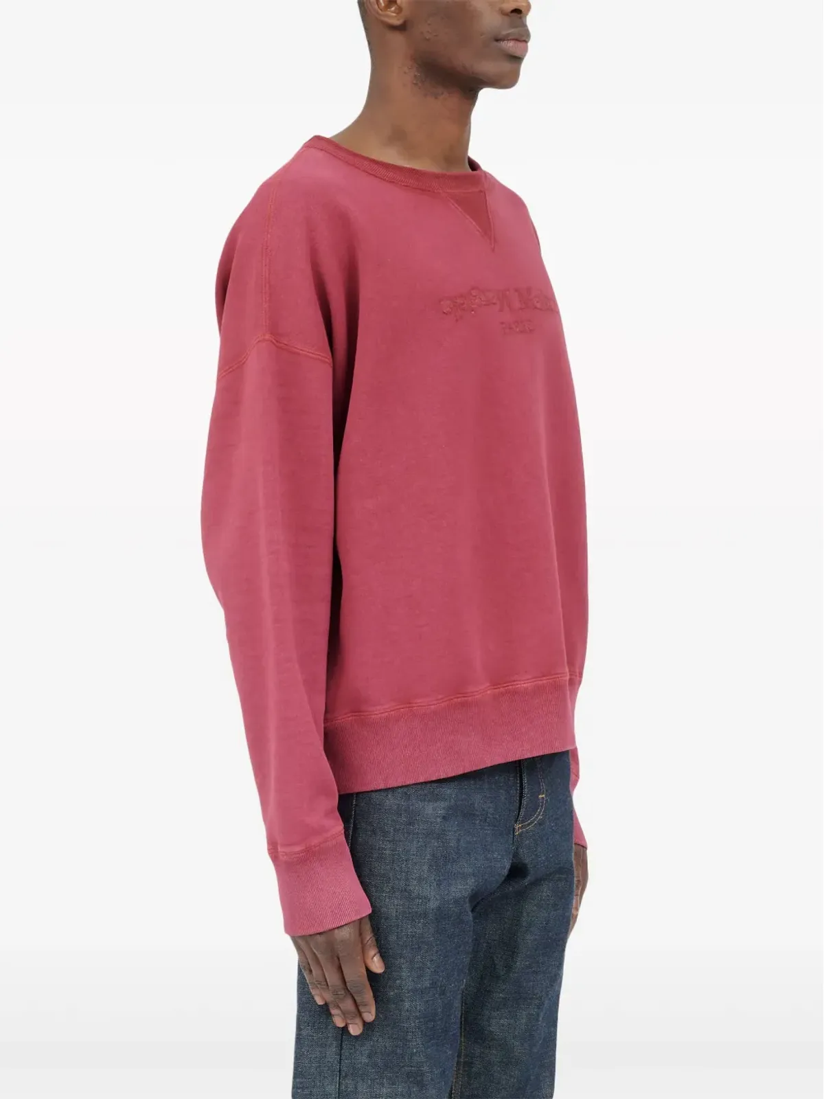 Maison Margiela リバース コットン スウェットシャツ - レッド - 画像3