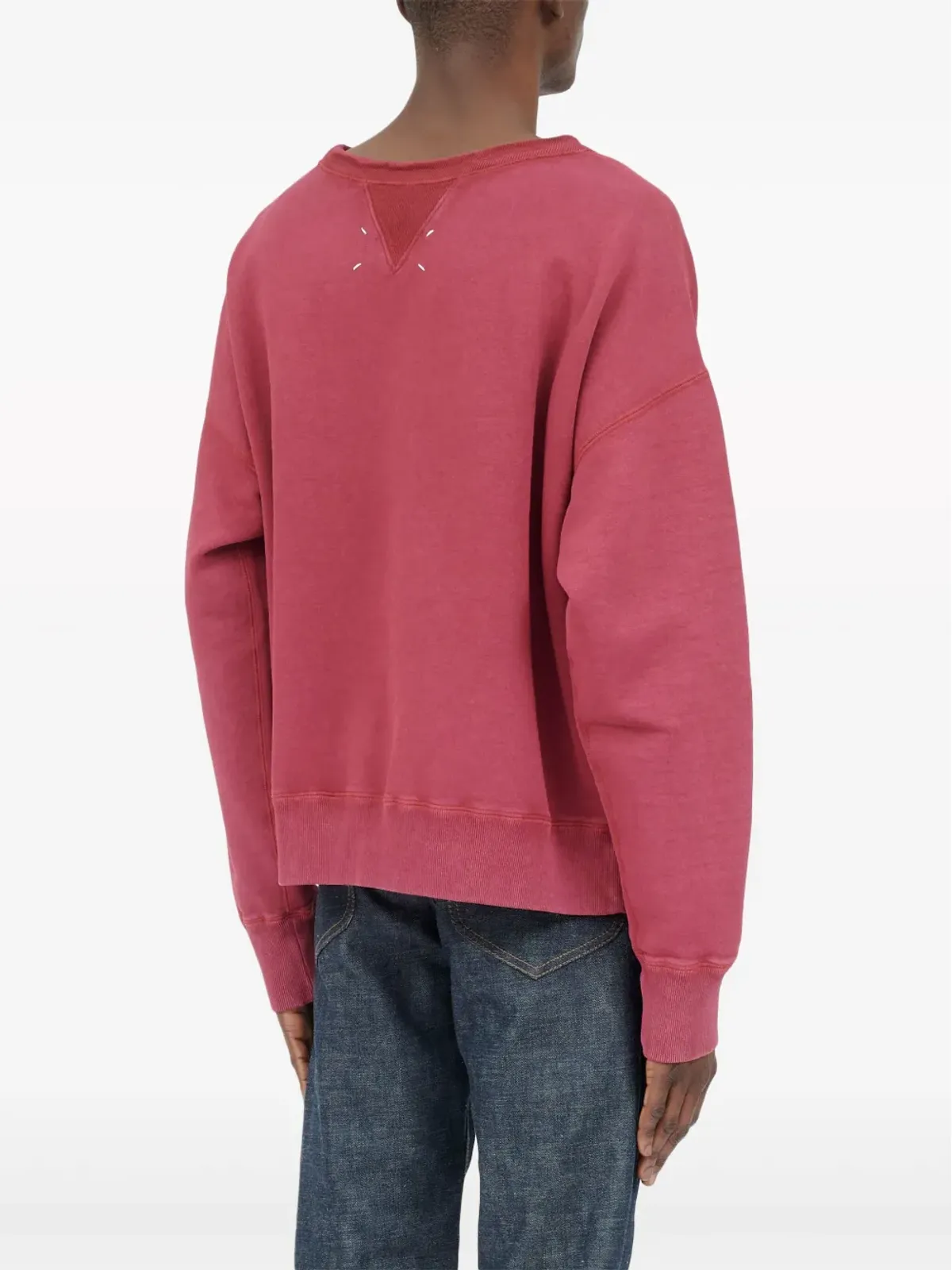 Maison Margiela リバース コットン スウェットシャツ - レッド - 画像4