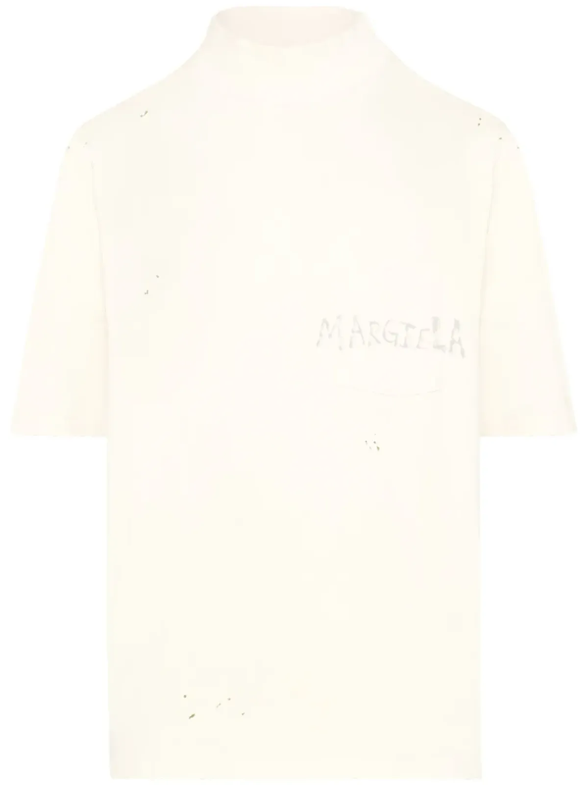 Maison Margiela 手書き風コットンTシャツ - 画像1