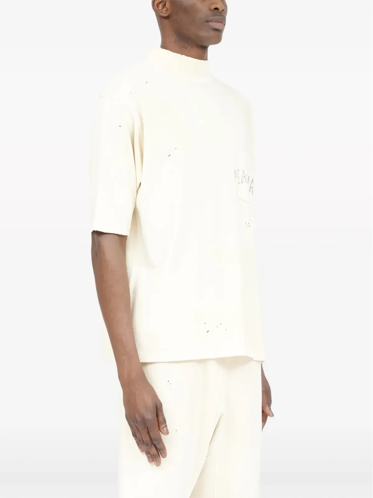Maison Margiela 手書き風コットンTシャツ - 画像3