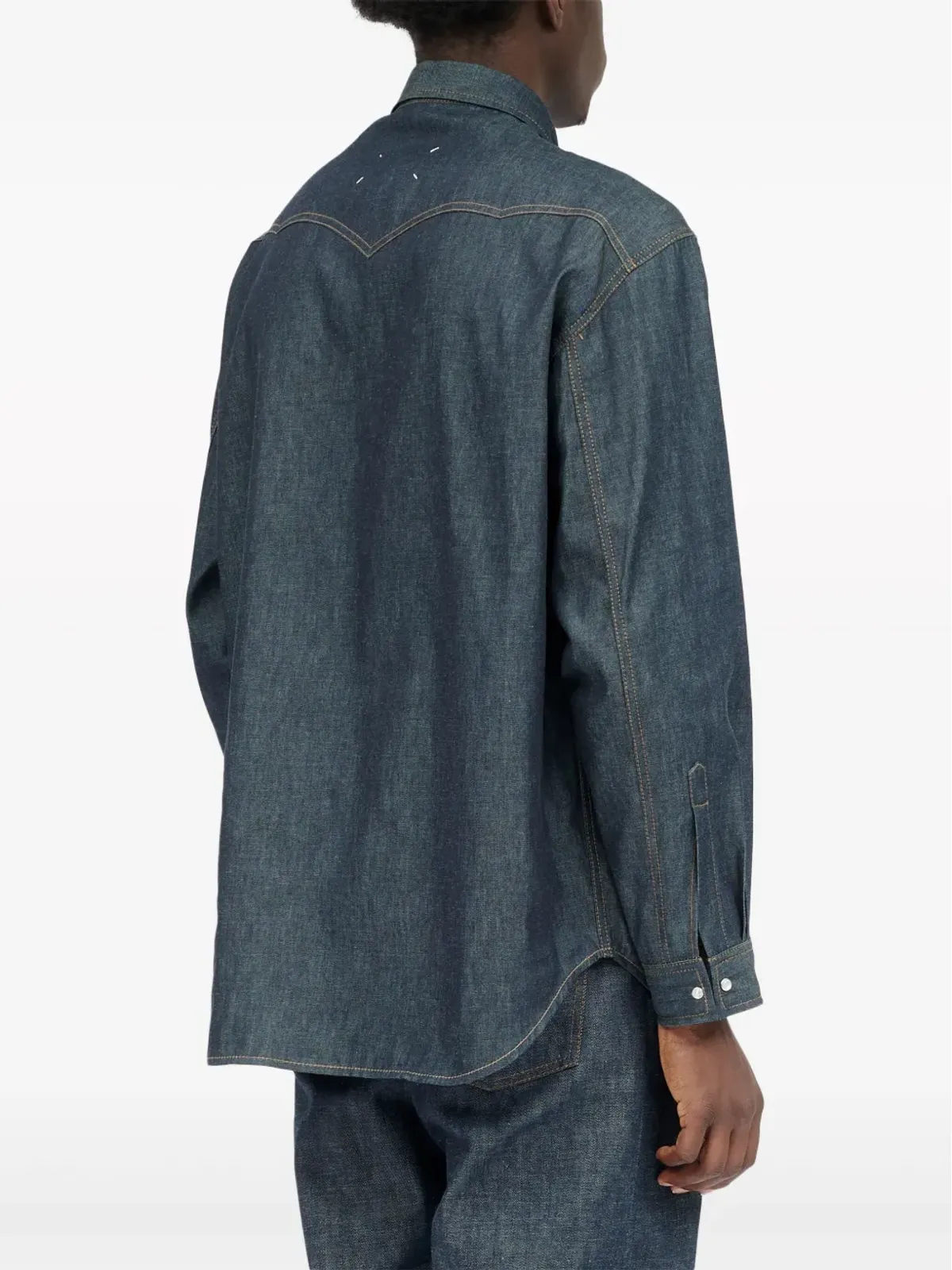 Maison Margiela 長袖デニムシャツ - ブルー - 画像4