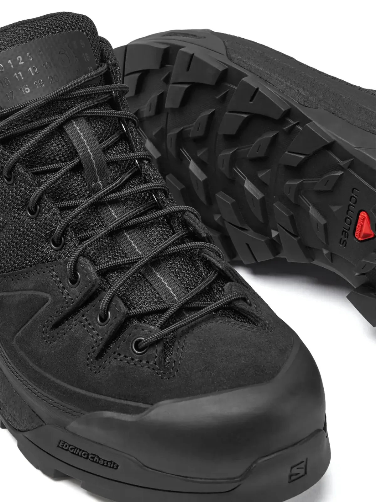 MM6 Maison Margiela X Salomon X-ALP panelled lace-up sneakers - Black - 画像4