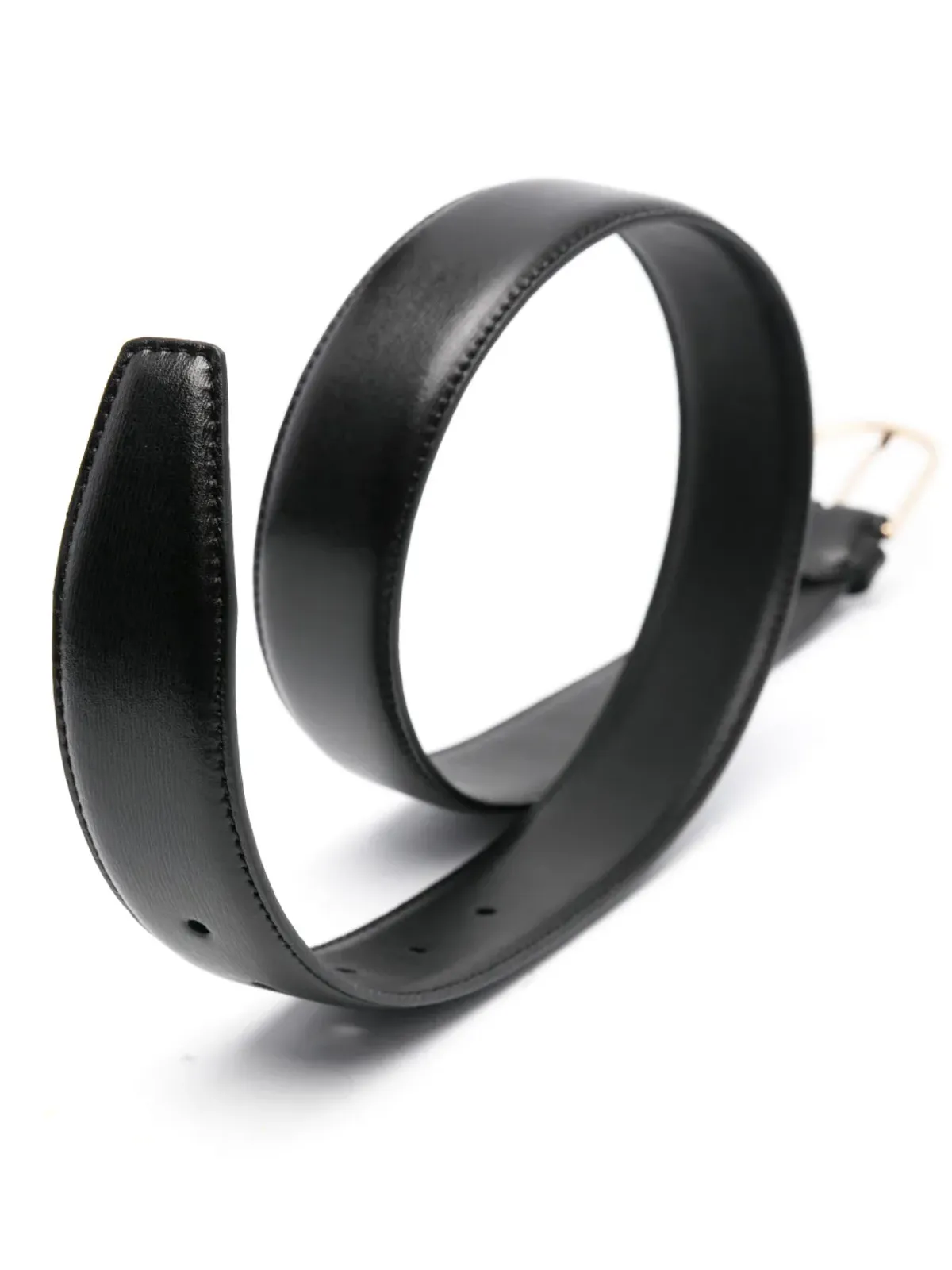 TOTEME Wide leather belt - Black - 画像2