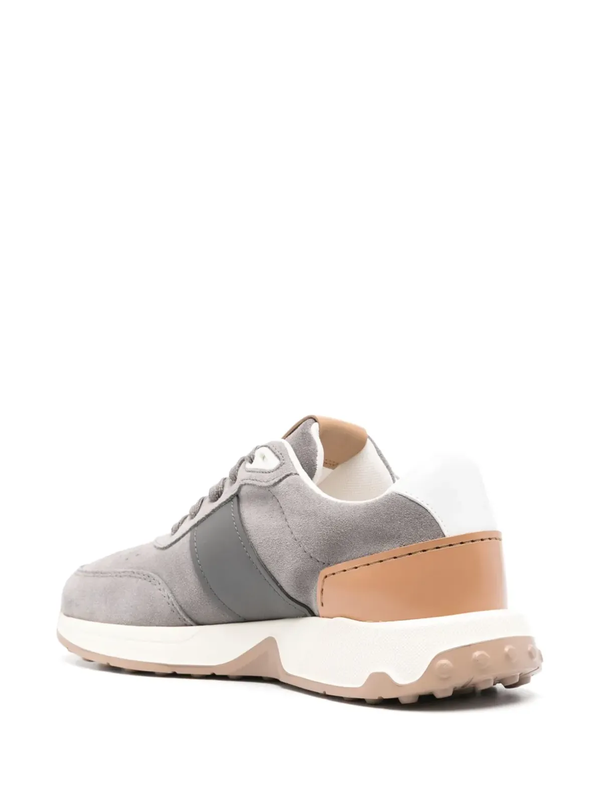 Tod's leather-trim suede sneakers - Grey - 画像3