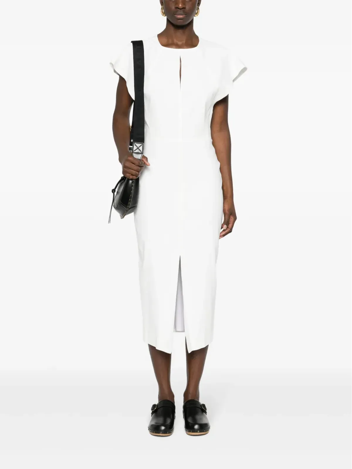 ISABEL MARANT Mirna ヘンプ混紡 ミディドレス - 画像2