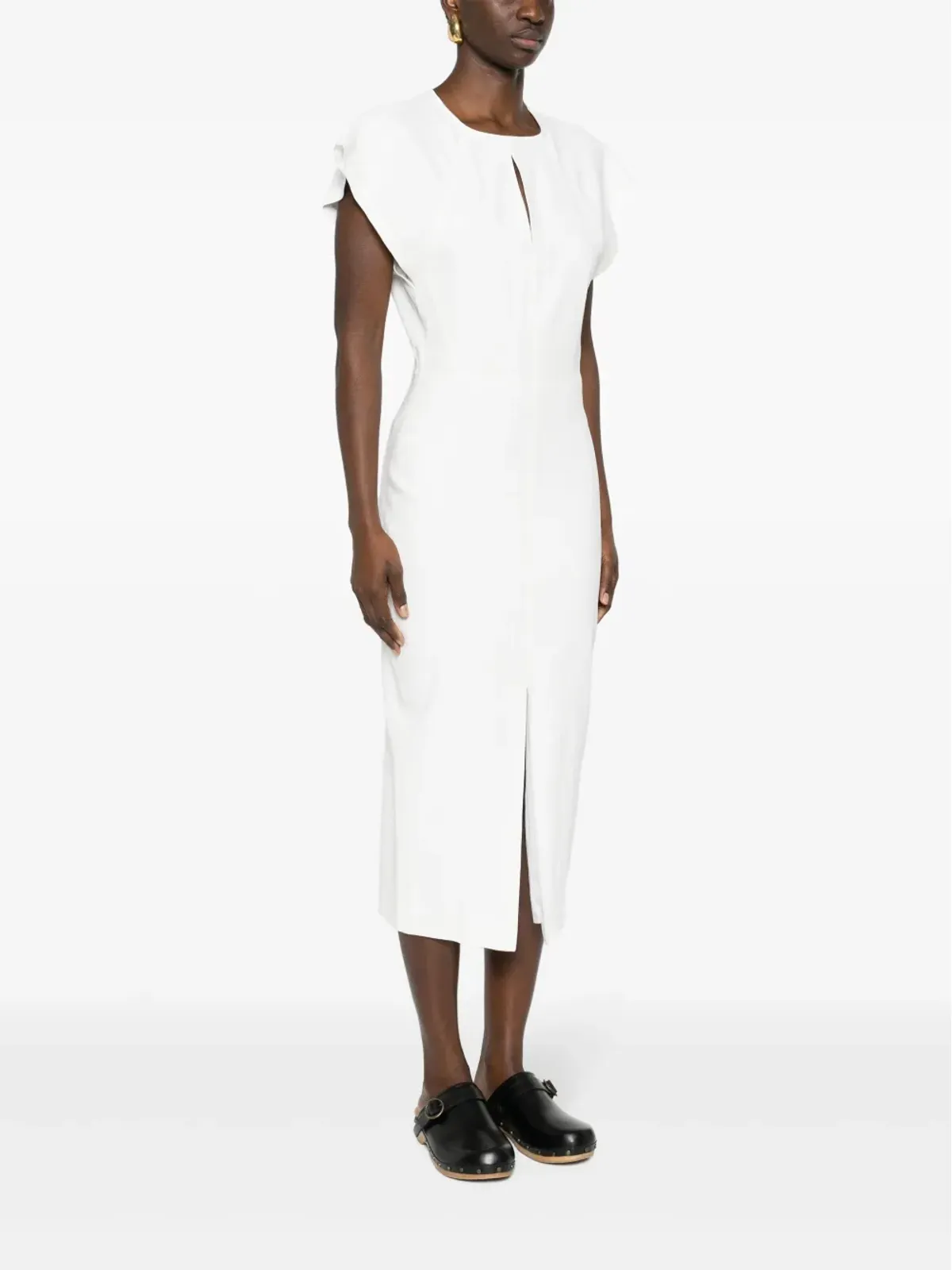 ISABEL MARANT Mirna ヘンプ混紡 ミディドレス - 画像3