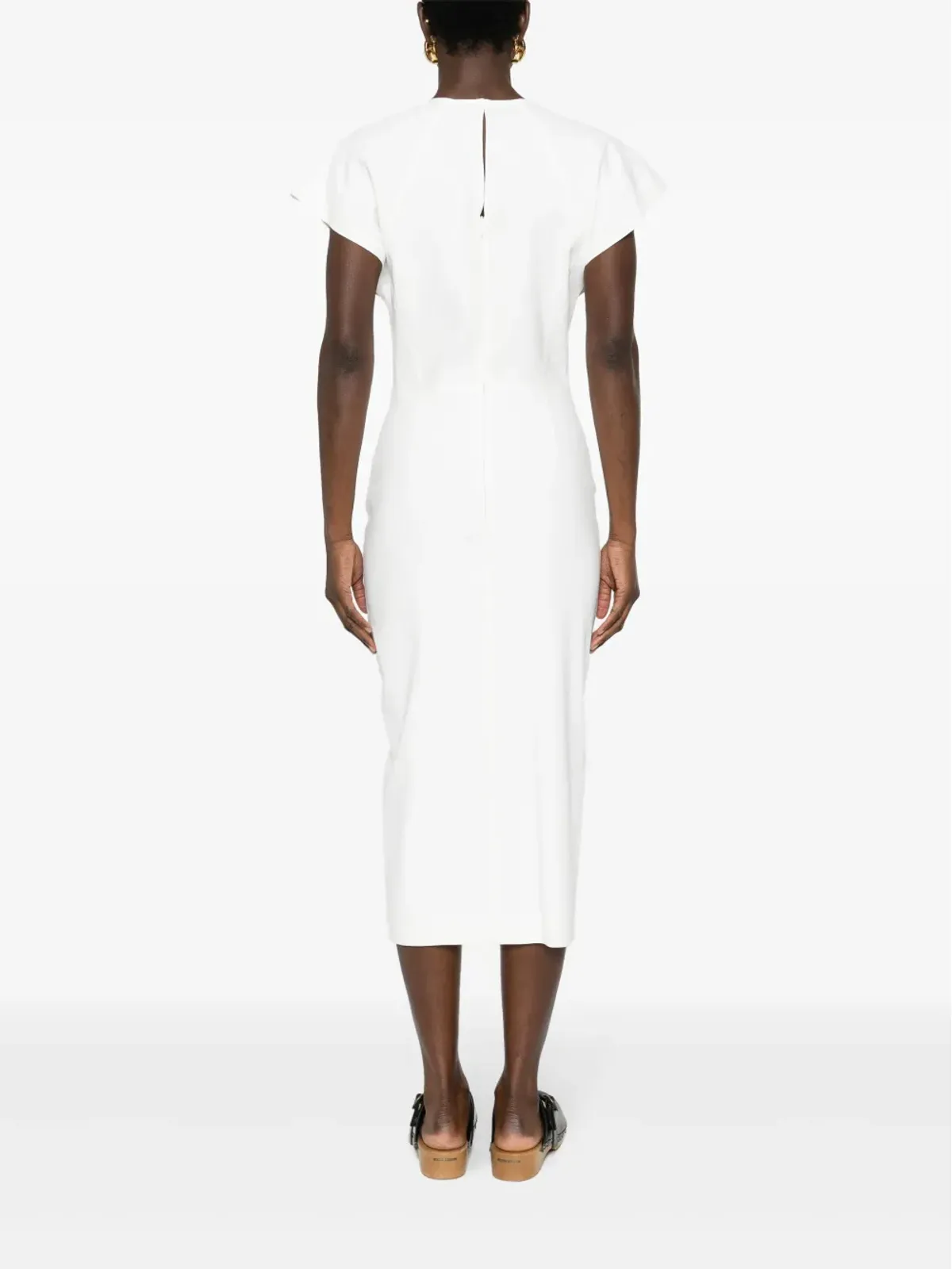 ISABEL MARANT Mirna ヘンプ混紡 ミディドレス - 画像4