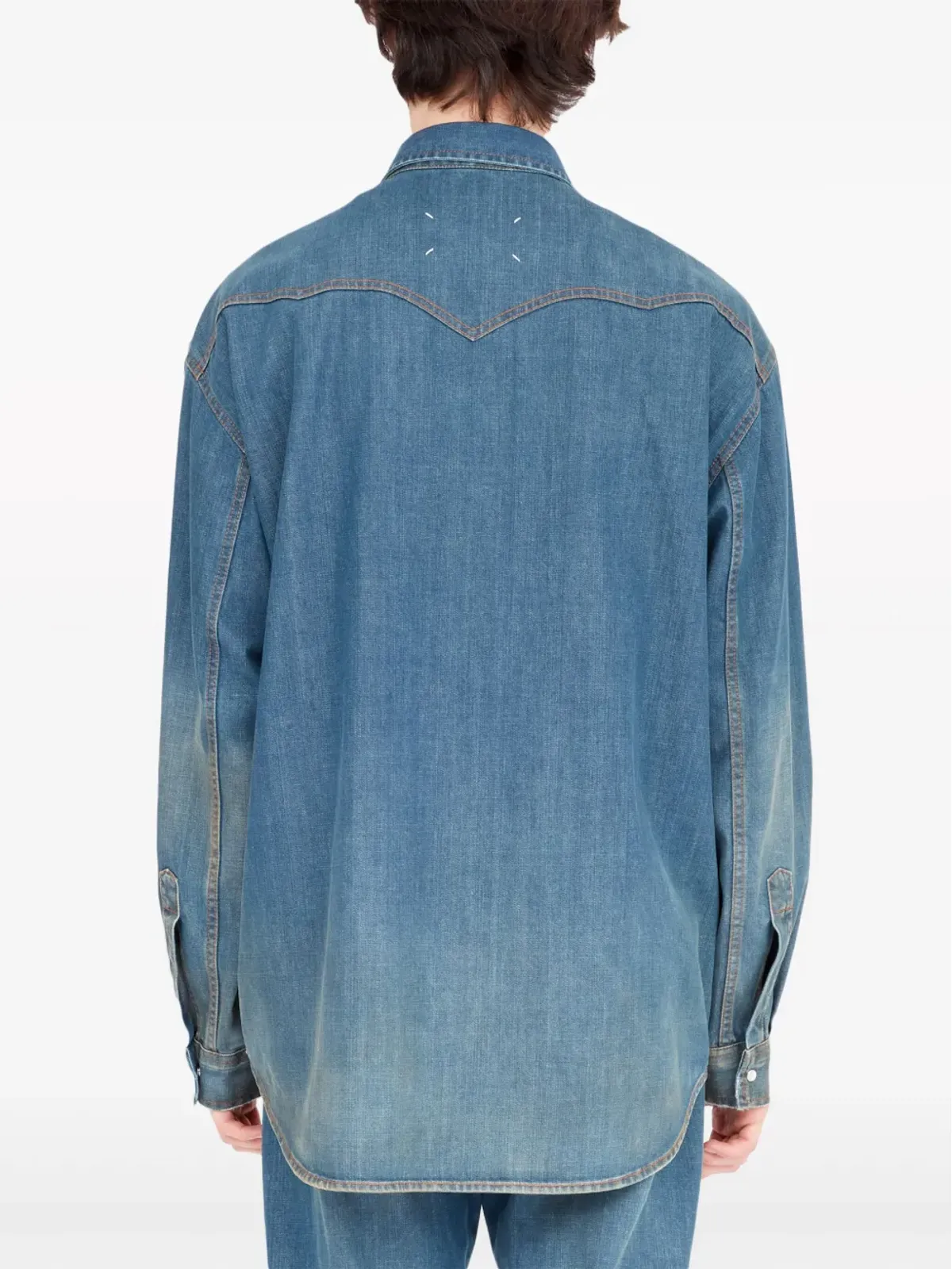 Maison Margiela アメリカーナ デニムシャツ ブルー - 画像5