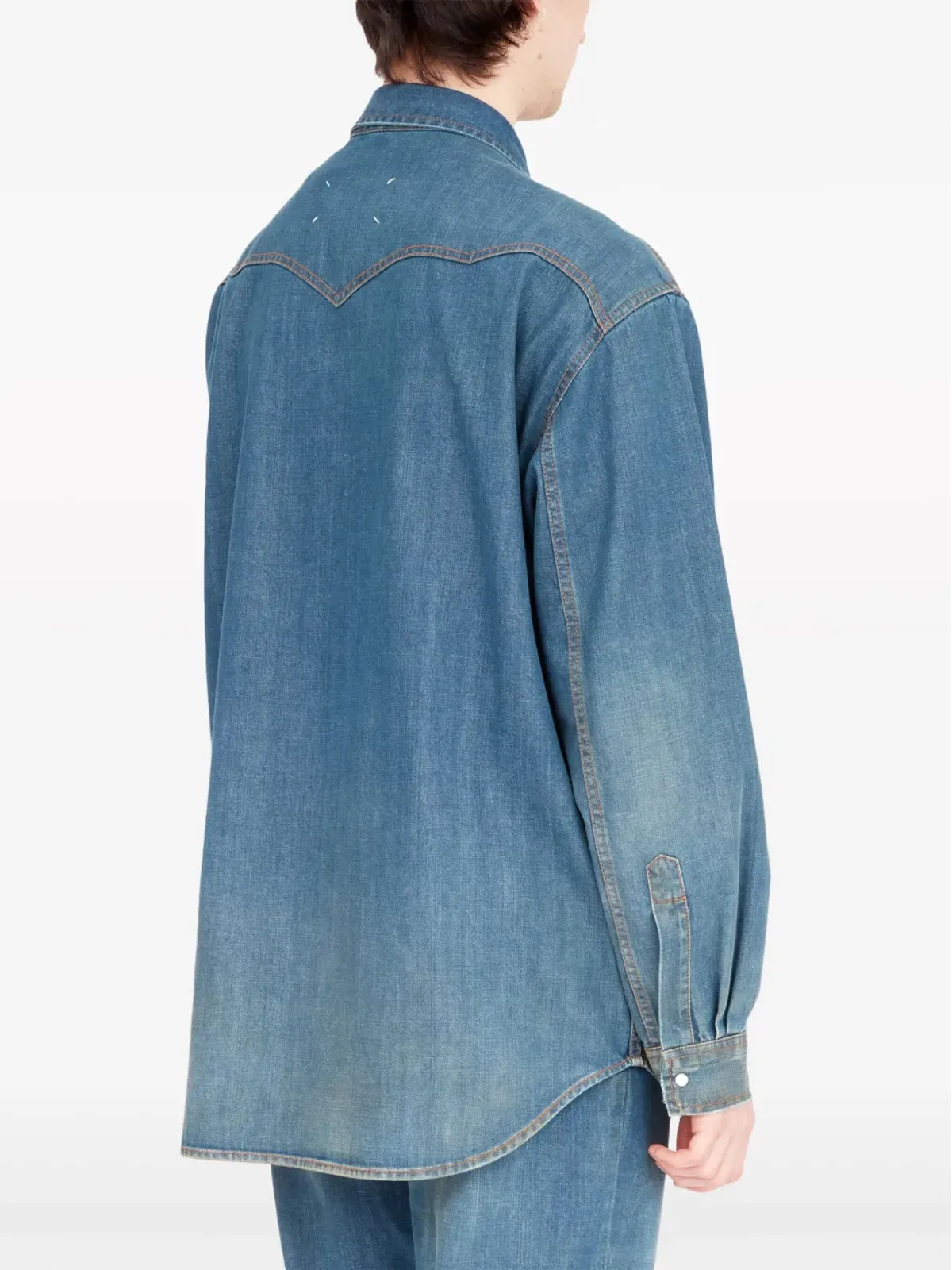 Maison Margiela アメリカーナ デニムシャツ ブルー - 画像4