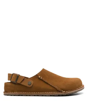 Birkenstock ルートリ スエード クロッグ ブラウン - サムネイル1