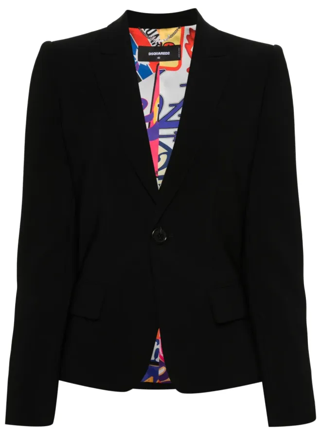 Dsquared2 DSQUARED2 24/7 シングルブレスト ブレザー - ブラックの商品画像