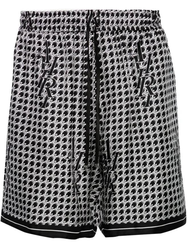 AMIRI AMIRI スタガード プリント シルクショーツの商品画像
