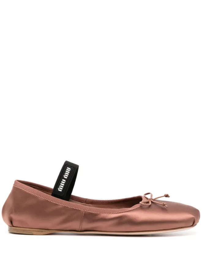 Miu Miu Miu Miu サテン バレリーナシューズの商品画像