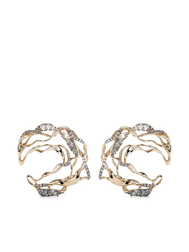Bibi van der Velden Bibi van der Velden 18kt イエローゴールド スモールドダイヤモンド イヤリングの商品画像