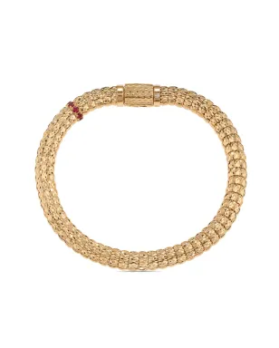 Officina Bernardi 18K イエローゴールド エニグマ ルビー＆ダイヤモンド ブレスレット - サムネイル1