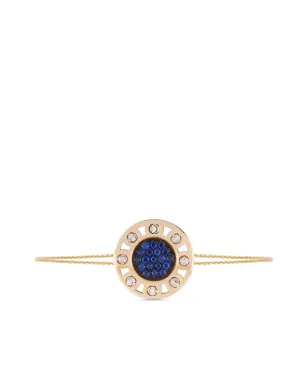 Officina Bernardi 18kt yellow and white gold SenzaTempo sapphire and diamond bracelet - サムネイル1