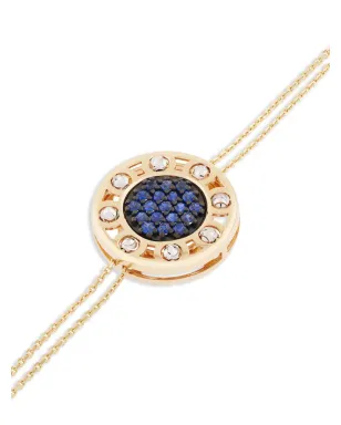 Officina Bernardi 18kt yellow and white gold SenzaTempo sapphire and diamond bracelet - サムネイル3