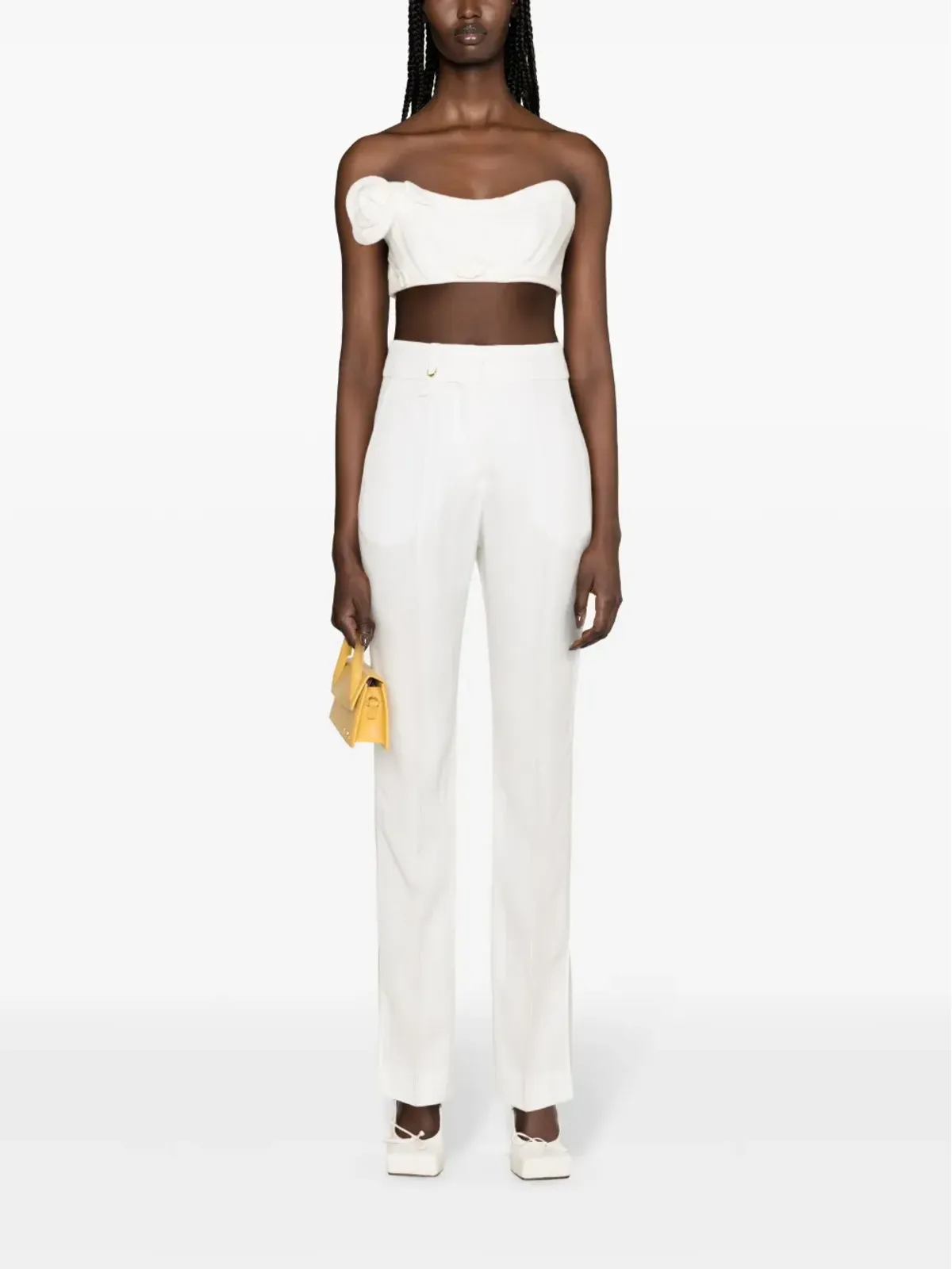 Jacquemus Le Pantalon Tibau ストレートレッグパンツ - ホワイト - 画像2